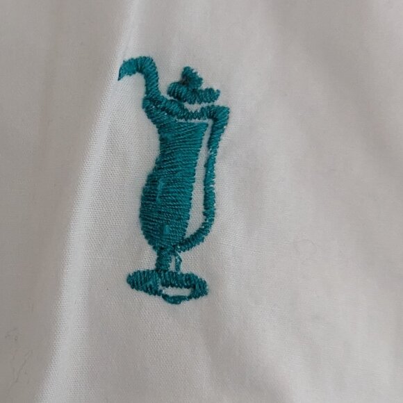 Madewell Embroidered Drawstring Circle Skirt in Summer Friday, Size Large - Picture 6 of 16